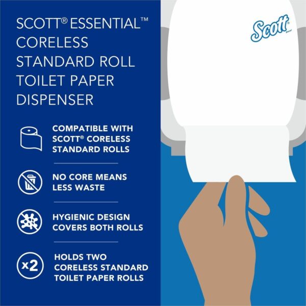 Scott Coreless Standard Roll Toilet Paper Dispenser - Image 5