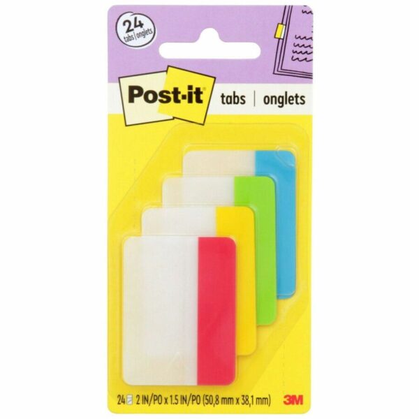 Post-it® Durable Tabs - Primary Colors