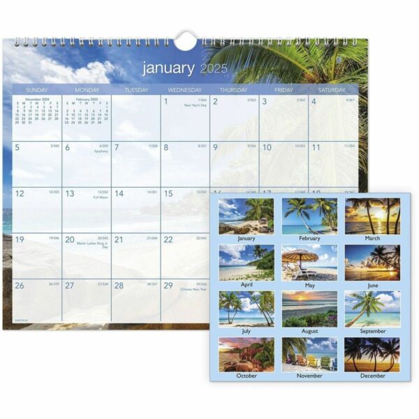 At-A-Glance Tropical Escape Wall Calendar