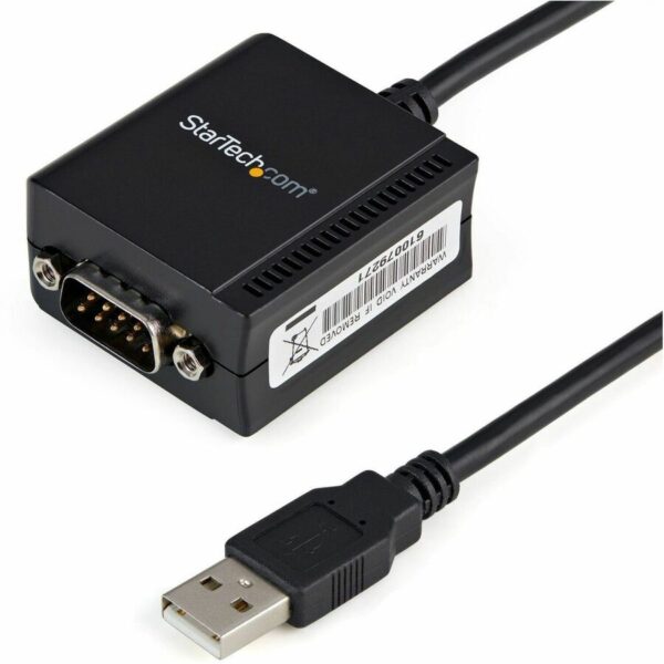 StarTech.com 1 Port FTDI USB to Serial RS232 Adapter Cable with COM Retention