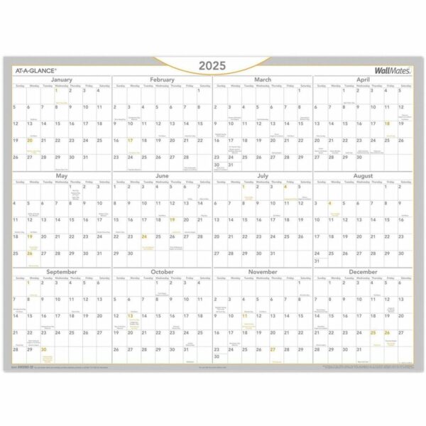 At-A-Glance WallMates Self-Adhesive Dry-Erase Calendar