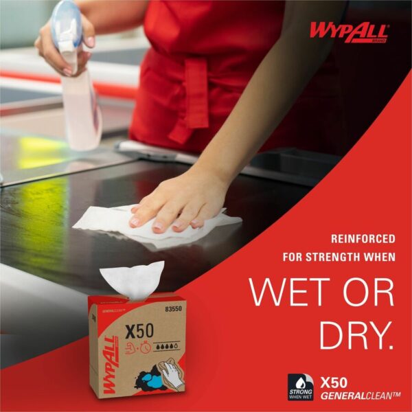 Wypall GeneralClean X50 Cleaning Cloths - Pop-Up Box - Image 2