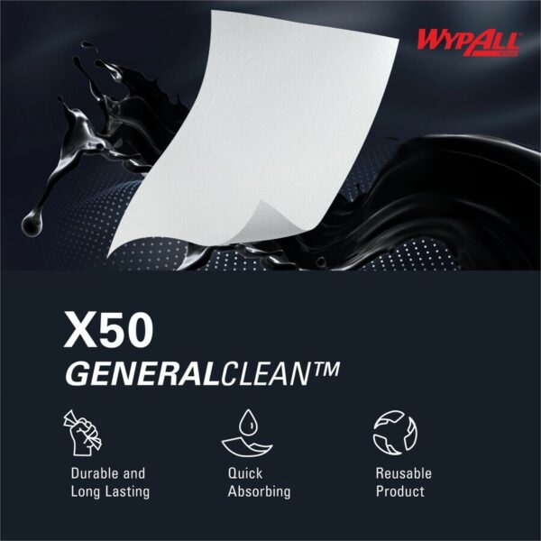 Wypall General Clean X50 Cleaning Cloths - Image 2