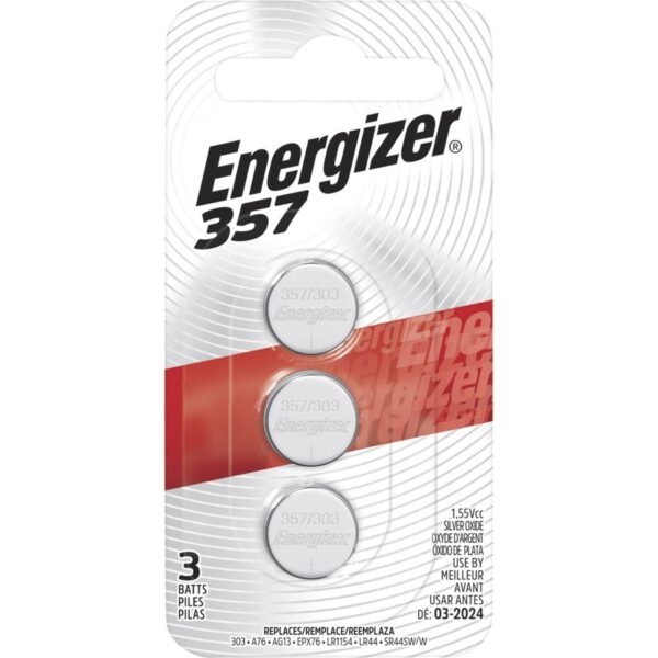 Energizer 357/303 Silver Oxide Button Batteries