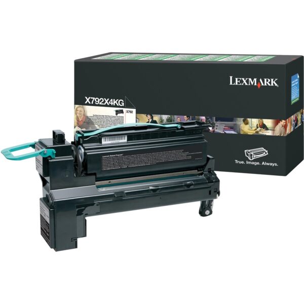 Lexmark X792X4KG Original Extra High Yield Laser Toner Cartridge - Black - 1 Each