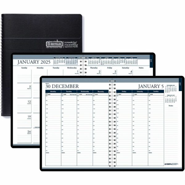 House of Doolittle Tabbed Wirebound Weekly/Monthly Planner