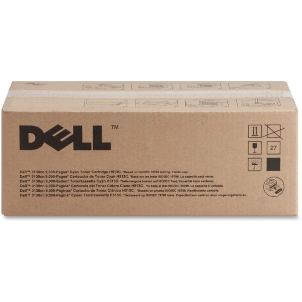 Dell H513C Original Laser Toner Cartridge - Cyan - 1 Each