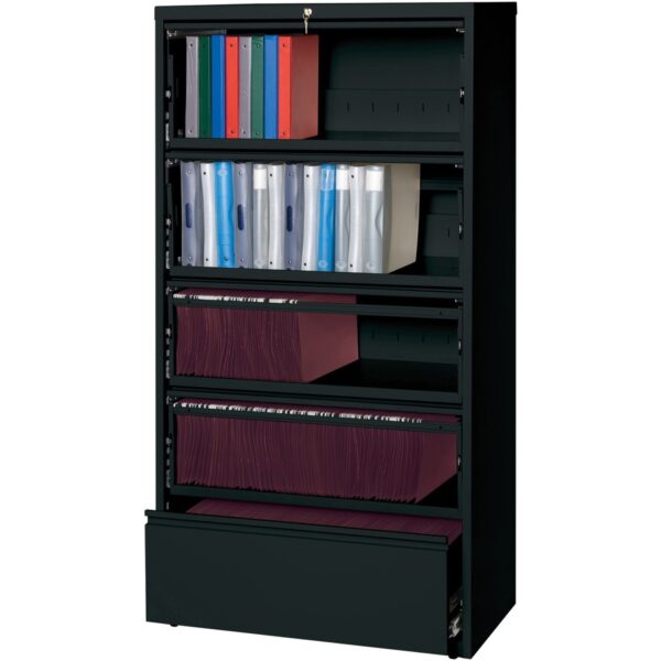 Lorell Fortress Lateral File with Roll-Out Shelf - Image 2