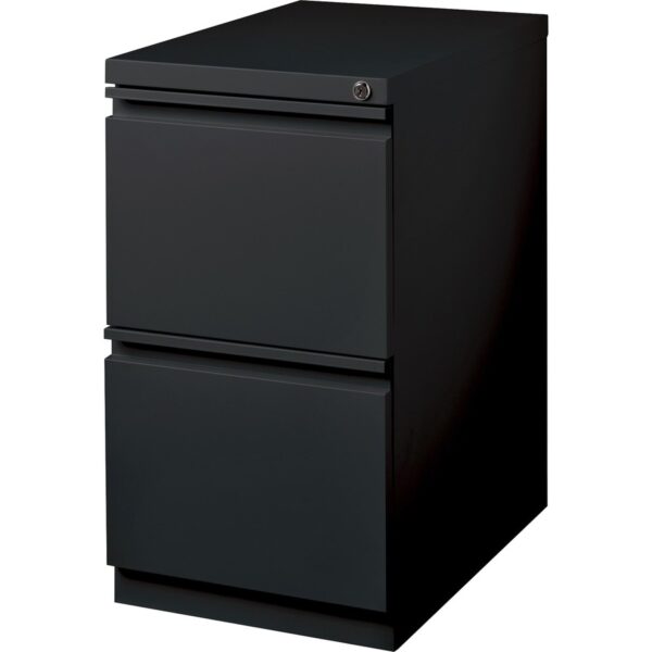 Lorell 20" File/File Mobile File Cabinet with Full-Width Pull - Image 2