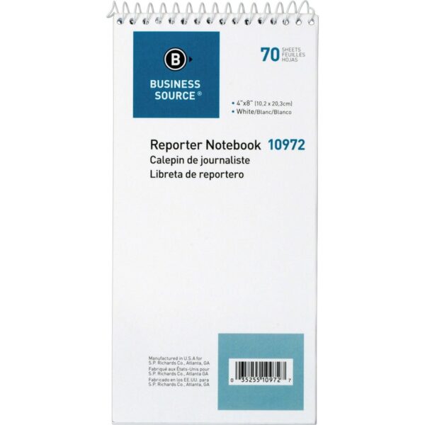 Business Source Coat Pocket-size Reporters Notebook - Image 2