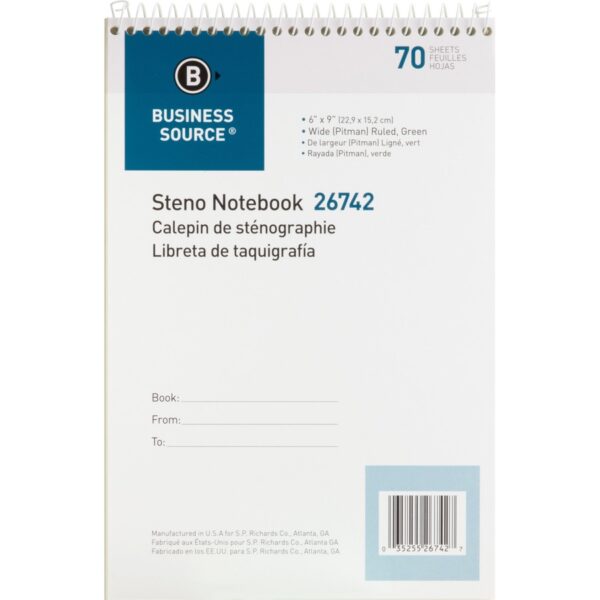 Business Source Steno Notebook - Image 2