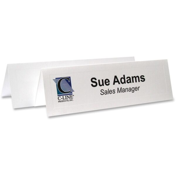 C-Line Embossed Cardstock Name Tents - Image 2