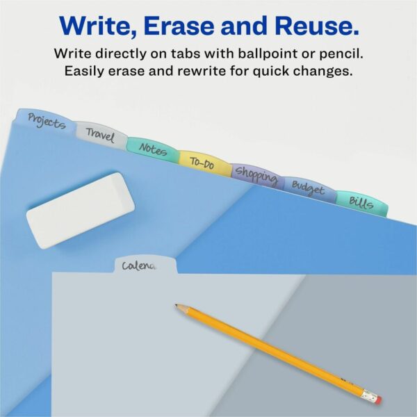 Avery Write & Erase Pocket Dividers - Image 2