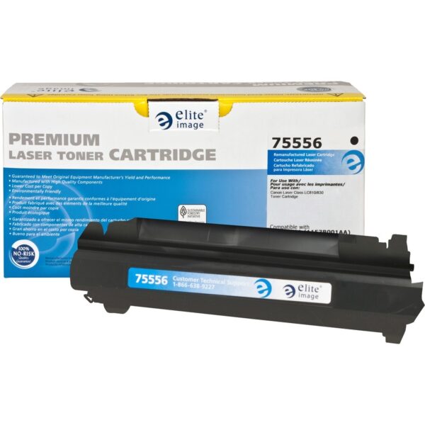 Elite Image Remanufactured Laser Toner Cartridge - Alternative for Canon 75556 - Black - 1 Each