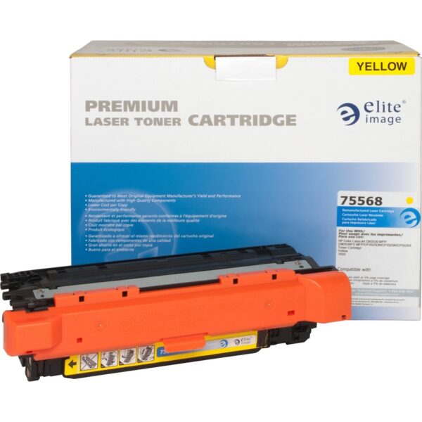 Elite Image Remanufactured Laser Toner Cartridge - Alternative for HP 504A (CE252A) - Yellow - 1 Each