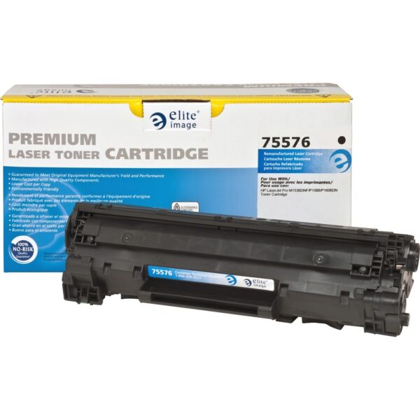 Elite Image Remanufactured Laser Toner Cartridge - Alternative for HP 78A (CE278A) - Black - 1 Each