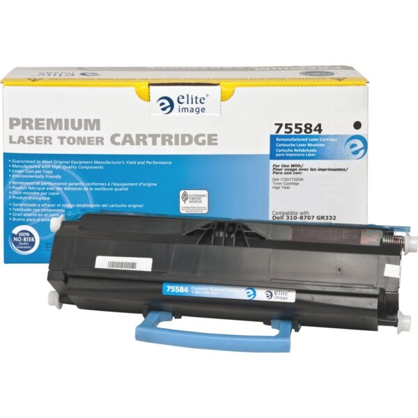 Elite Image Remanufactured Laser Toner Cartridge - Alternative for Dell 310-8707 - Black - 1 Each