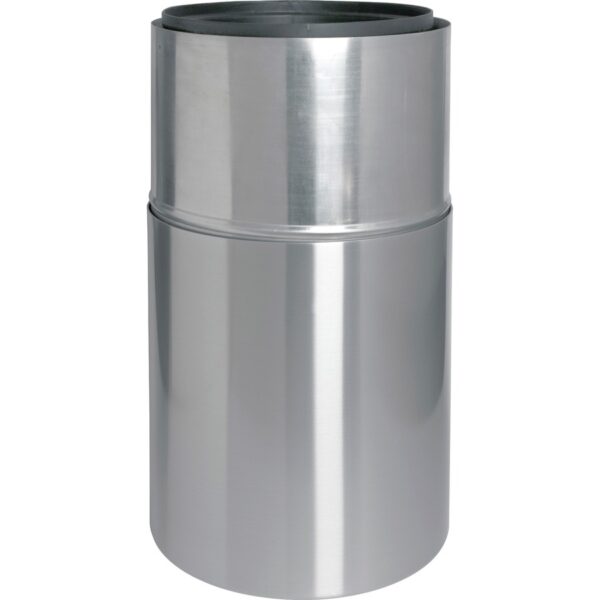 Genuine Joe Classic Cylinder 2-Piece Waste Receptacle - Image 3