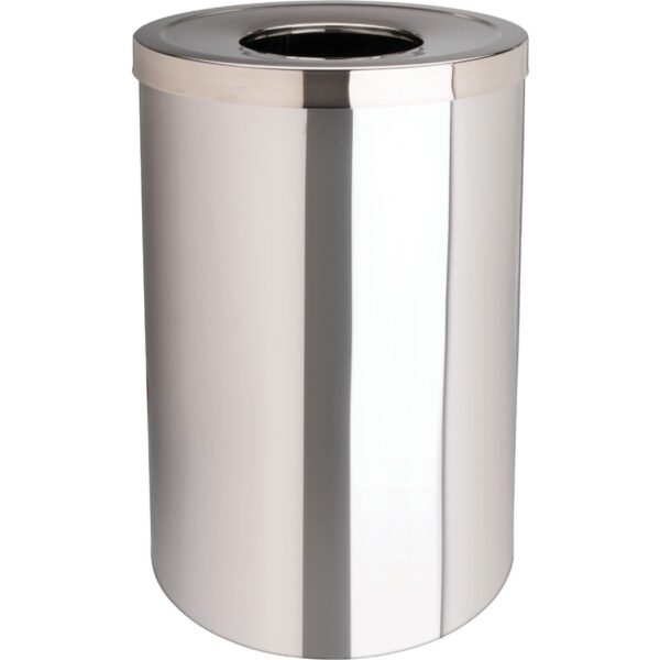 Genuine Joe 30 Gallon Stainless Steel Trash Receptacle