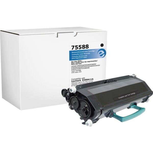 Elite Image Remanufactured Laser Toner Cartridge - Alternative for Lexmark E260A11A - Black - 1 Each