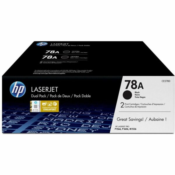 HP 78A Original Laser Toner Cartridge - Black - 2 / Carton - Image 2