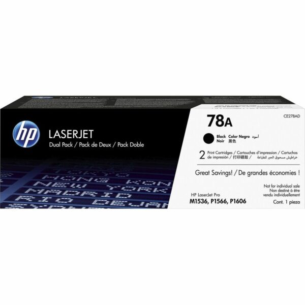 HP 78A Original Laser Toner Cartridge - Black - 2 / Carton - Image 4