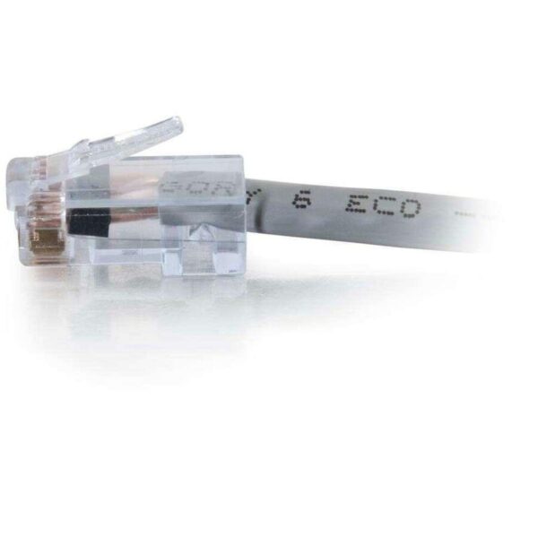 C2G 100 ft Cat6 Non Booted Plenum UTP Unshielded Network Patch Cable - Gray - Image 2