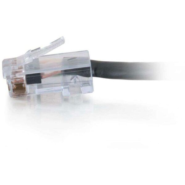 C2G 25 ft Cat6 Non Booted Plenum UTP Unshielded Network Patch Cable - Black - Image 2