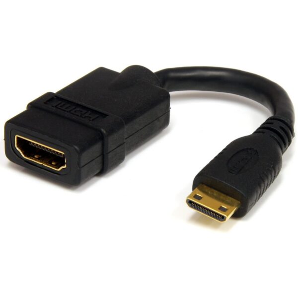 StarTech.com 5in High Speed HDMI Adapter Cable - HDMI to HDMI Mini- F/M