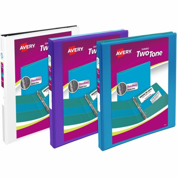 Avery® 1/2" Two-Tone View 3-Ring Binder With Pockets