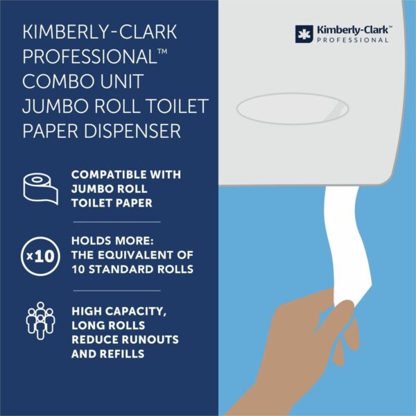 Kimberly-Clark Professional Jumbo Roll Toilet Paper Dispenser - Image 2