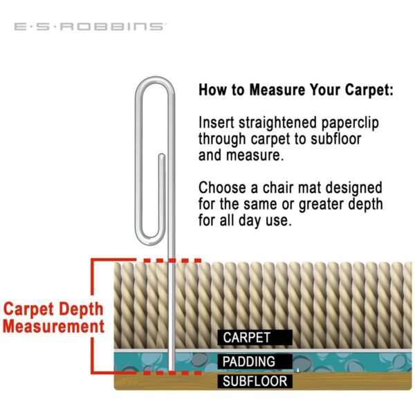 ES ROBBINS EverLife Chair Mat with Lip - Image 3