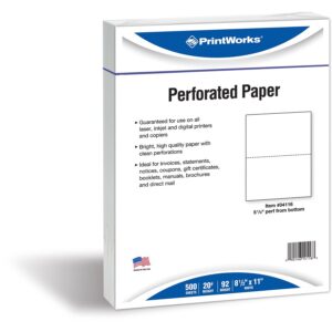 A package of perforated paper for printing.