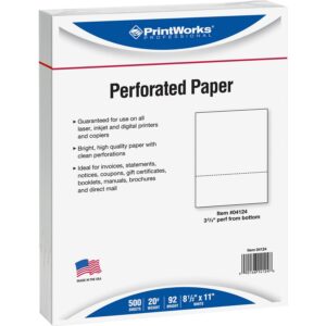 A package of perforated paper is shown.