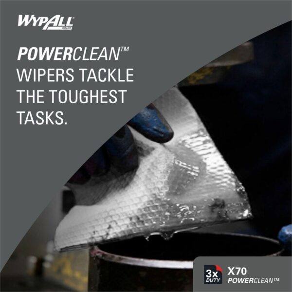 Wypall PowerClean X70 Medium Duty Cloths - Pop-Up Box - Image 7