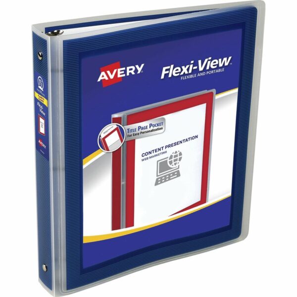 Avery® Flexi-View 3 Ring Binders