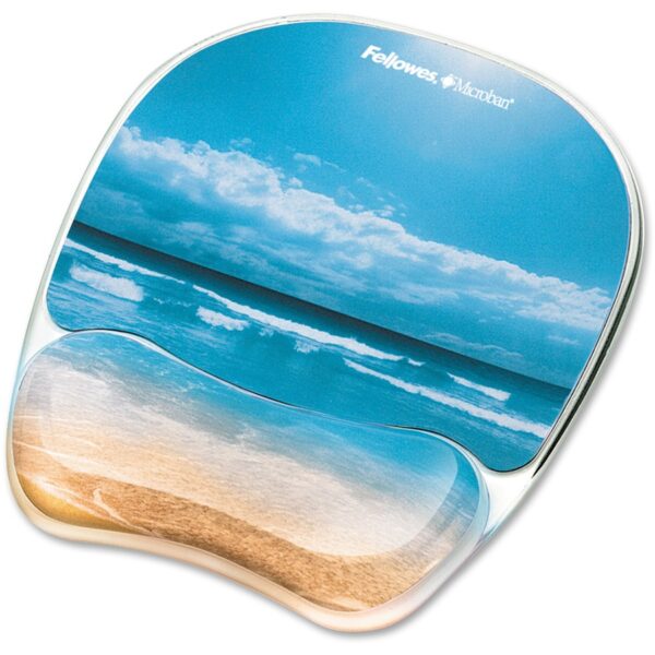 Fellowes Microban Photo Gel Mouse Pad Wrist Rest