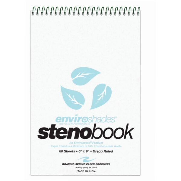 Roaring Spring Enviroshades Recycled Spiral Steno Memo Book