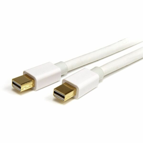 StarTech.com 2m (6 ft) White Mini DisplayPort 1.2 Cable M/M - Mini DisplayPort 4k