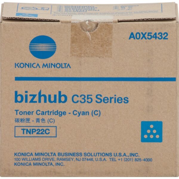 Konica Minolta Original Laser Toner Cartridge - Cyan - 1 Each