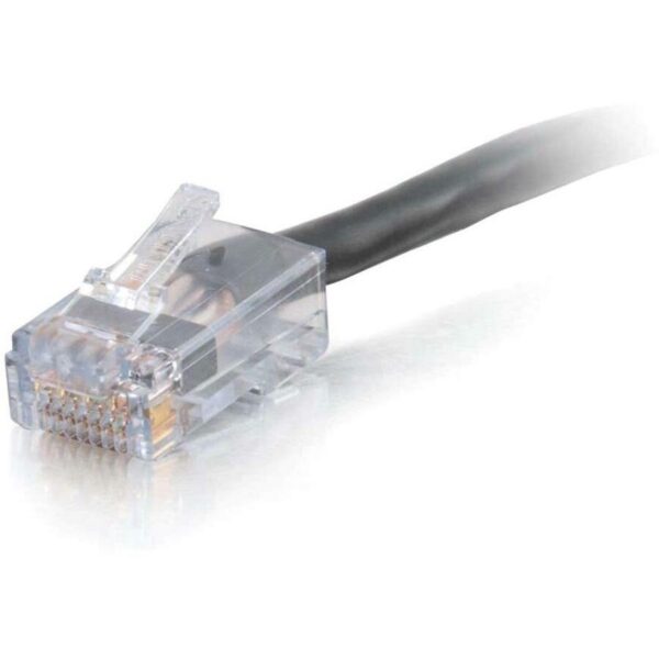 C2G 50ft Cat6 Non-Booted Unshielded Ethernet Cable - Plenum CMP-Rated - BLK