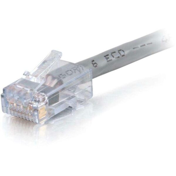 C2G 50 ft Cat6 Non Booted Plenum UTP Unshielded Network Patch Cable - Gray