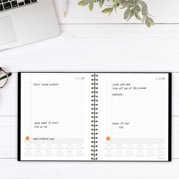 At-A-Glance Plan. Write. Remember. Undated Planning Notebook with Reference Calendars - Image 4