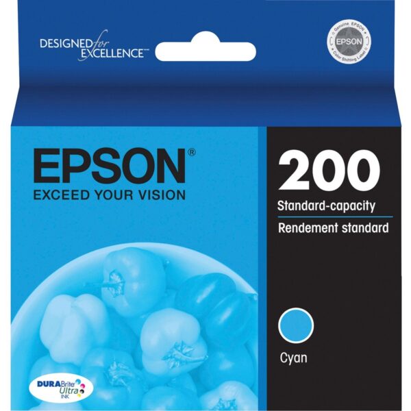 Epson DURABrite Ultra 200 Original Inkjet Ink Cartridge - Cyan - 1 Each