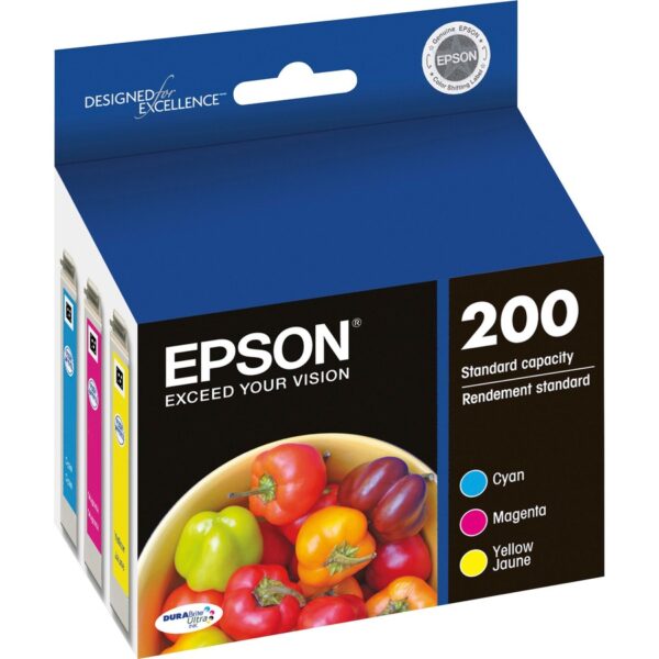 Epson DURABrite Ultra 200 Original Inkjet Ink Cartridge - Cyan, Magenta, Yellow - 3 Pack - Image 2