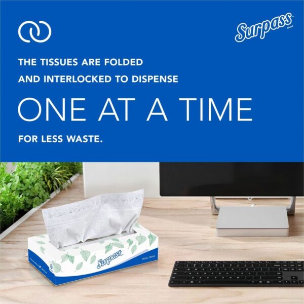 Surpass Flat Box Facial Tissue for Business - Image 6