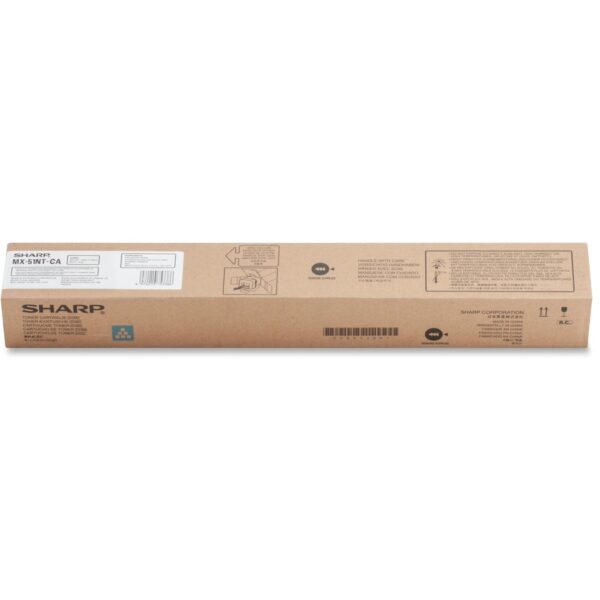 Sharp MX51NTCA Original High Yield Laser Toner Cartridge - Cyan - 1 Each