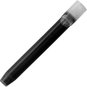 A black and white pen is shown with no background.