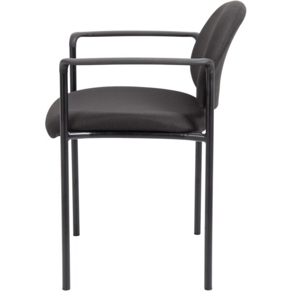 Boss Diamond Stacking Chair with Arm - Image 2