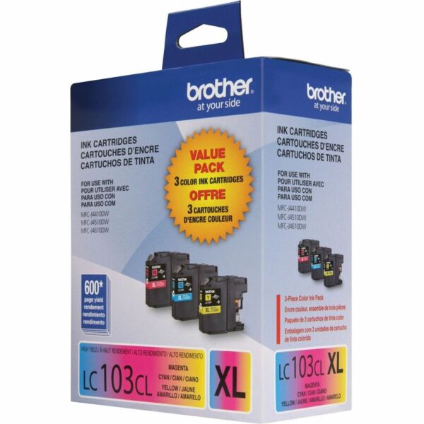 Brother Innobella LC1033PKS Original High Yield Inkjet Ink Cartridge - Tri-pack - Cyan, Magenta, Yellow - 3 / Pack - Image 2